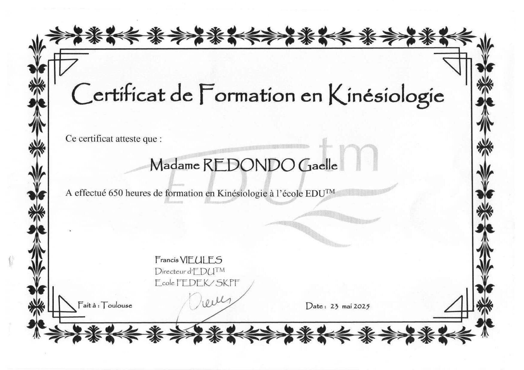 Diplome Kinesiologie